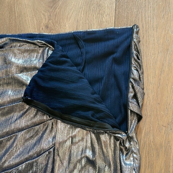 JUSTFAB Metallic Draped Lame Mini Skirt Size
 XXL NWT - Picture 9 of 11